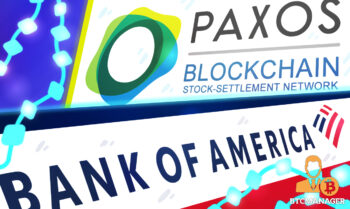  bank blockchain settlement paxos america trades stock 