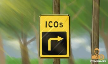 A road sign with the acronym ICOs on it illustrating growing support for a 'Code of Conduct' for the new fundraising method