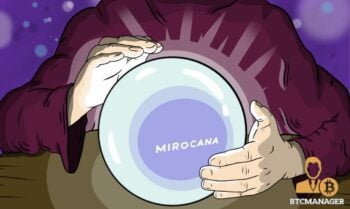 A crystal ball shows the symbol of Mirocana, a new project that wi
