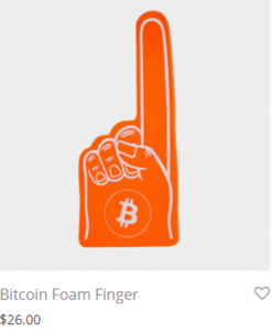 Bitcoin Foam Finger 