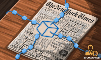 Blockchain Spreading on the New York Times newspapre
