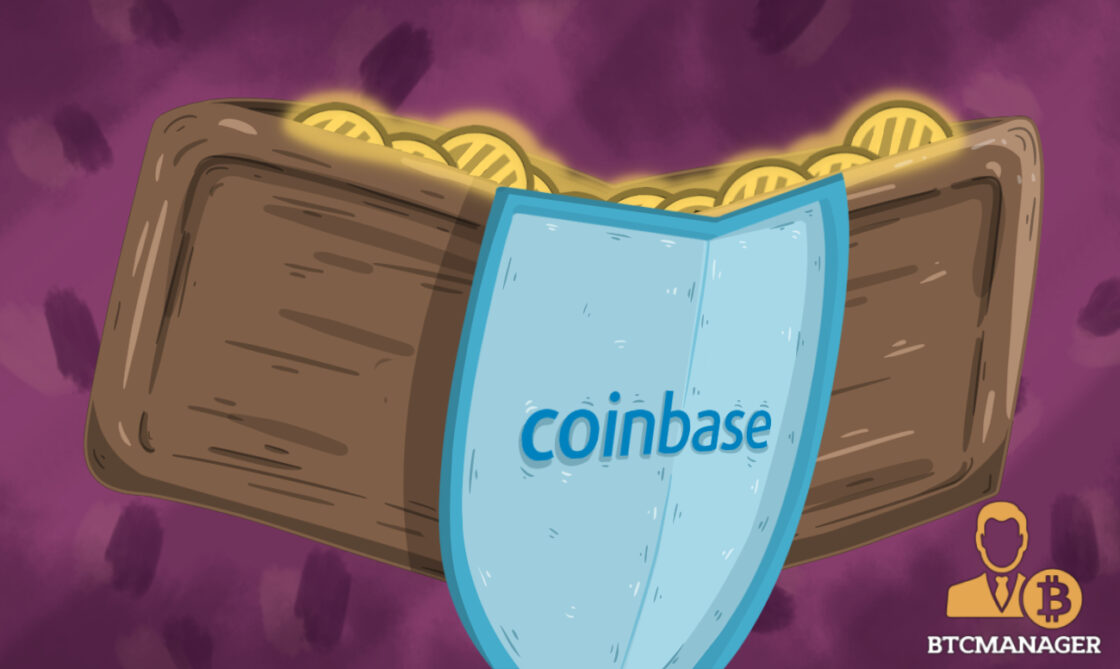 Coinbase Shield Infront of wallet