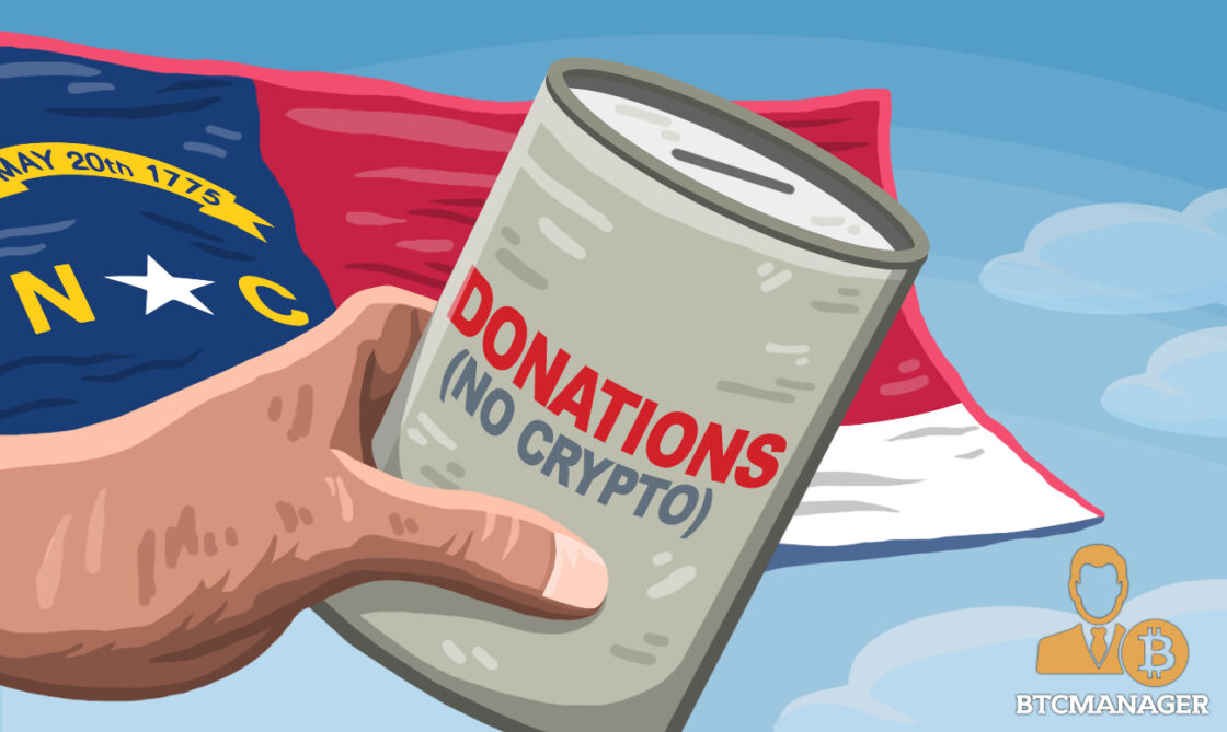 North Carolina Bans Cryptocurrency Donations, while Democrat Andrew Yang Openly Advocates Bitcoin and Ethereum