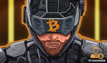 Bitcoin Symbol Helmet Future Soldier Metal Gear