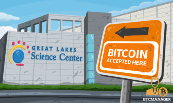Bitcoin accepted here sign points to a U.S. musuem