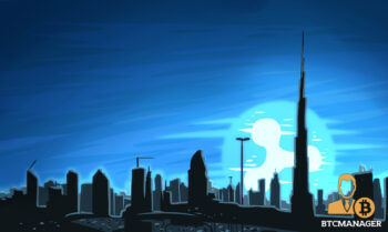 UAE Skyline with Ripple Moon