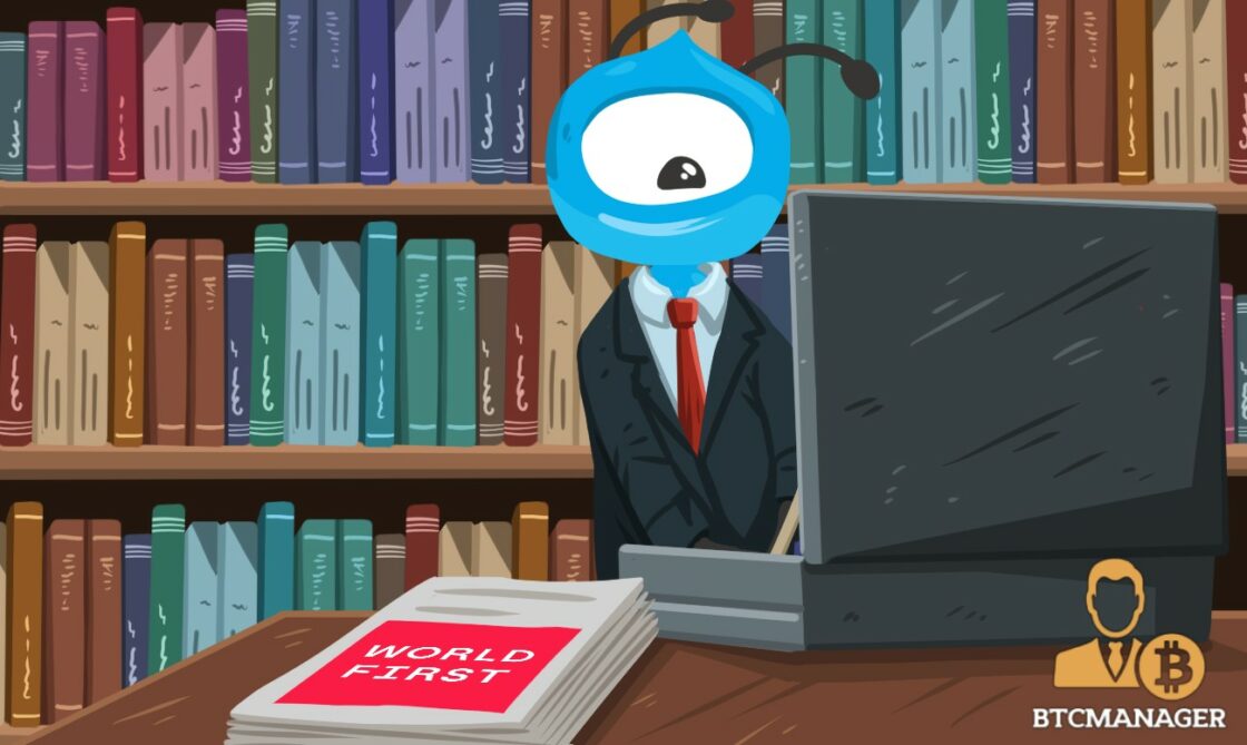 Ant Financial Character Looking into an Open Briefcase