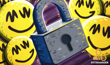 Lock with Blurry-Eyed Smiley Faces in the Background