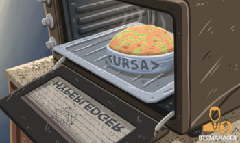Ursa-Labeled Pie Coming out of an Hyperledger Oven