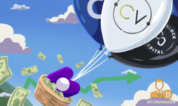 Nomics Logo Being Pulled by Investor Balloons towards the sky