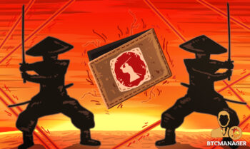 Two Samurais Fighting Over a Wallet