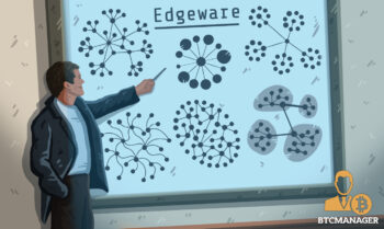 Man Pointing out Decentralized Model on White Board