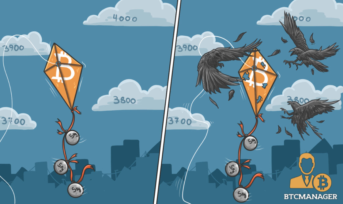 Bitcoin Kite Flying into the Sky