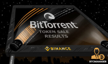 BitTorrent Token sale Results Binance Screen Black Lights