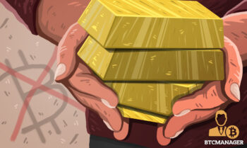 Gold Hands Bitcoin Bullion Yellow