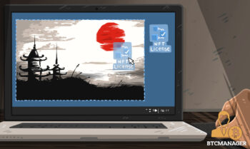 Laptop Dapper Red Grey Blue NFT License