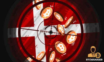Target Scope Denmark Flag Bitcoin Coins Falling