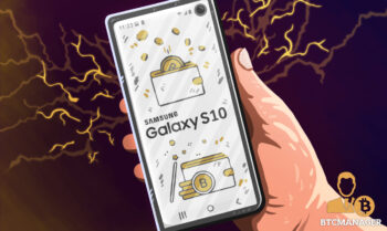 Galaxy S10 Phone Crypto Gold Wallet Bitcoin