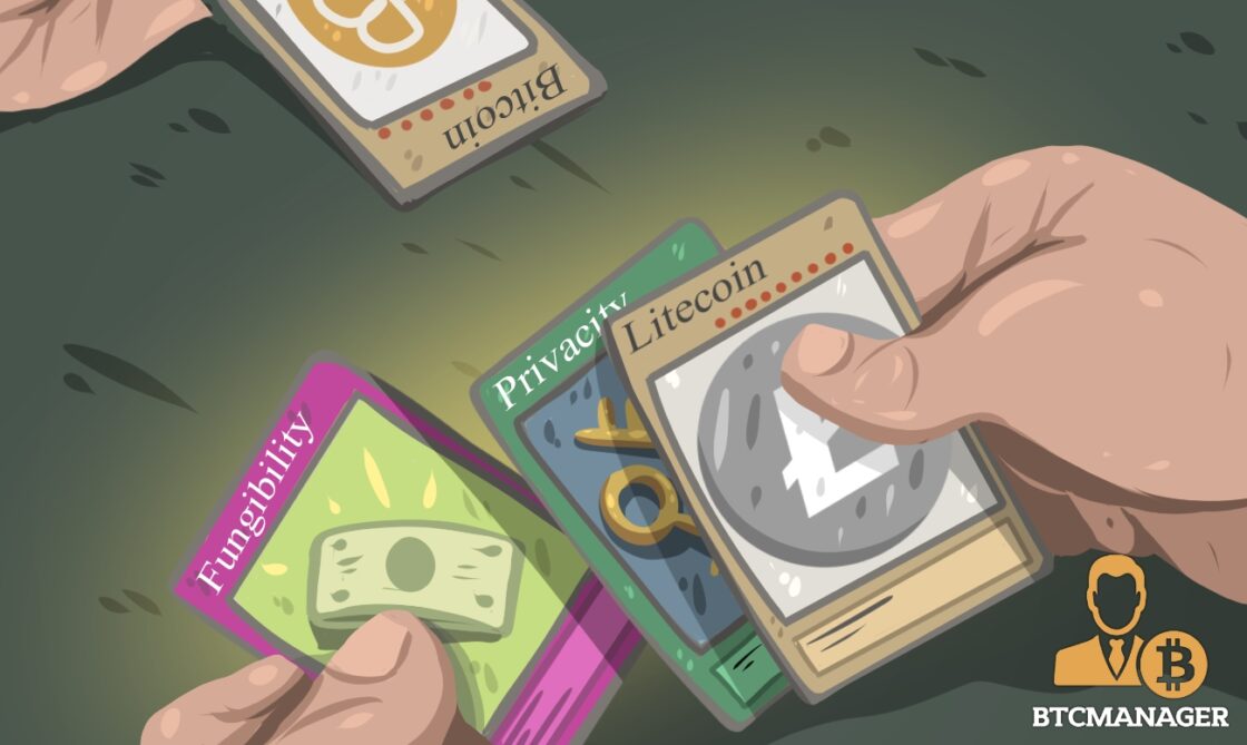 Litecoin Trading Cards Bitcoin Green Grey