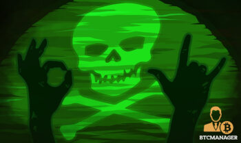 Green Skull and Crossbones Hackers Hands