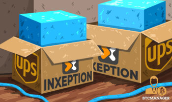 Inxeption UPS Boxes Holding Blue Blocks