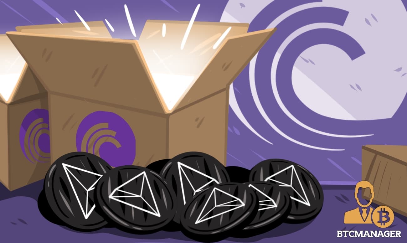 Purple BitTirrent TRX Tron Tokens Black Box