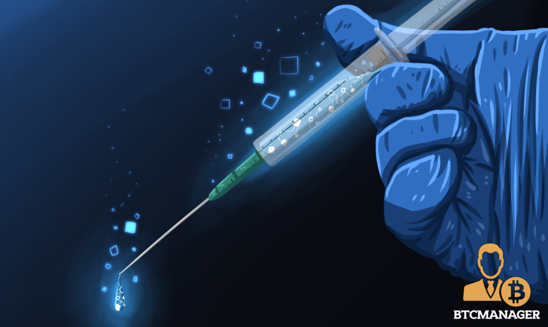 Blockchain Injection Needle Blue