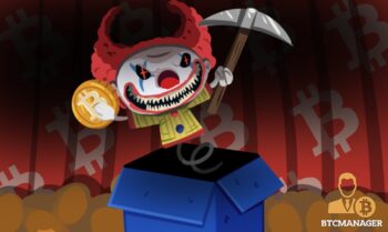 Jack-In-A-Box Pickaxe Clown Evil Bitcoin