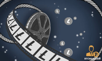 Litecoin Film Reel Movie Tokens Blue Silver