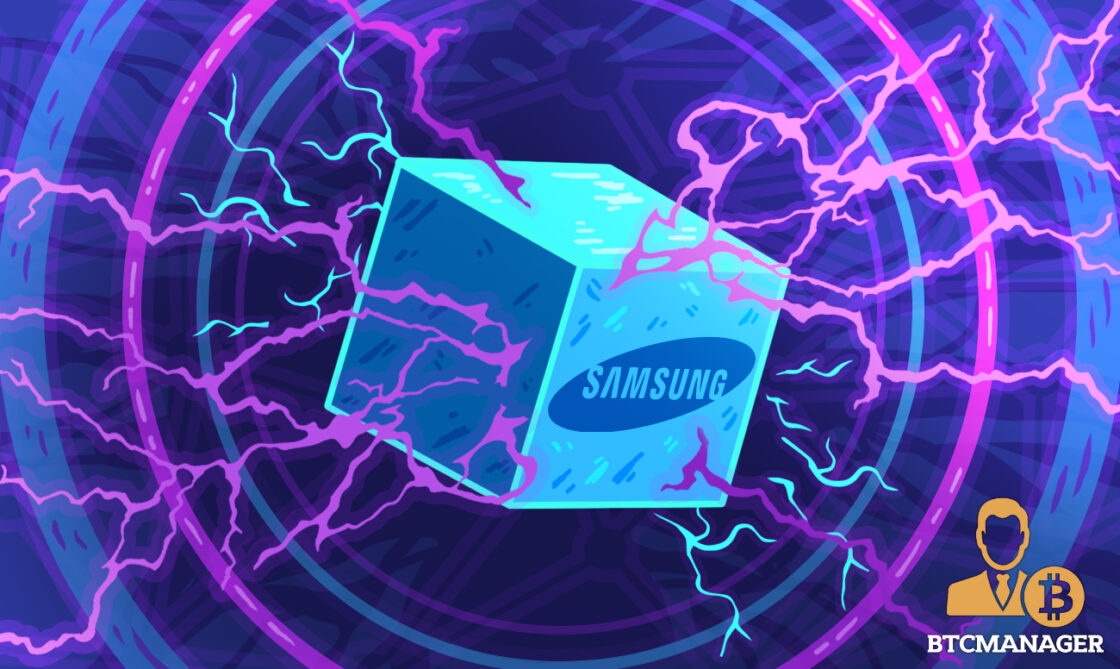 Blue Samsung Blockchain Purple Electric