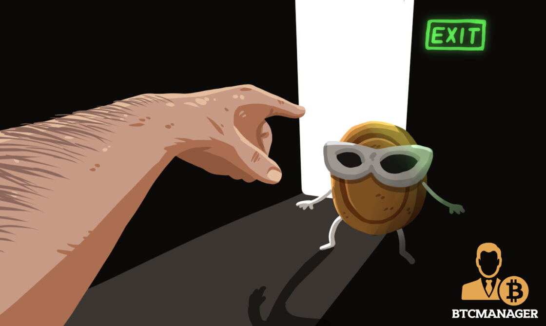 Finger Pointing at a Cryptocurrency Wearing Sunglasses