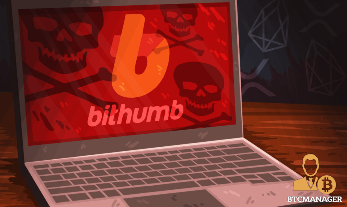 Laptop with BitHumb Logo