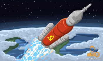 Communist Rocket Space Red Bitcoin