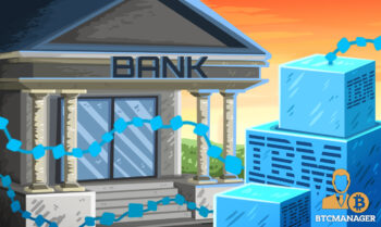 Bank IBm Blockchain Stablecoin Sunrise orange Blue
