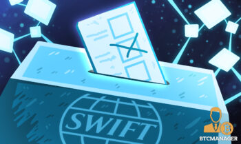 SWIFT Voting Blue Ballot Box Blockchain