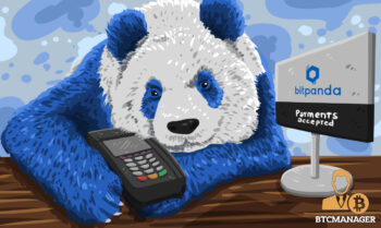 Panda Bear Holding a Payments Console
