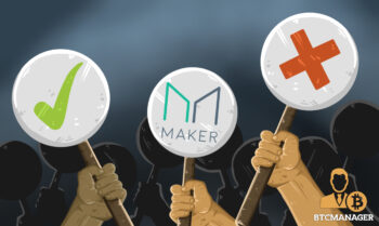 MakerDAO Maker Vote Green Tick Red Cross