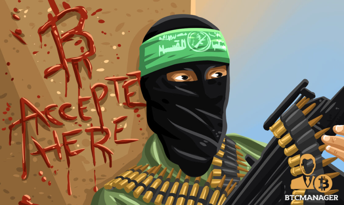 Hamas Terrorist Bitcoin Gun Balaclava