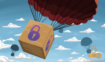 Boxes of BitBuy Logos Falling from the Sky