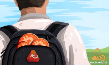 Backpack Filled with Bitcoins
