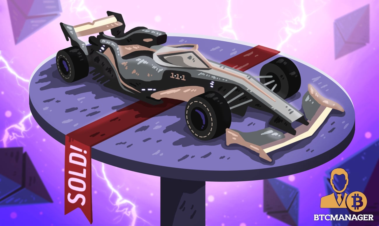 Crypto-Collectible F1 car Sold for over $100k | BTCMANAGER
