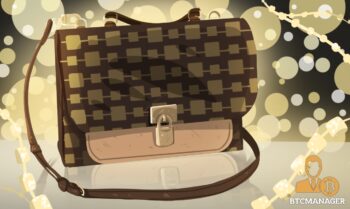 A Louis Vuitton Bag With Blockchains on it