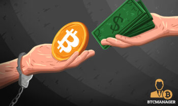 Hands Trading Fiat for Bitcoin