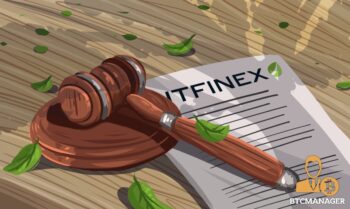 Gavel Laying on a Bitfinex Paper