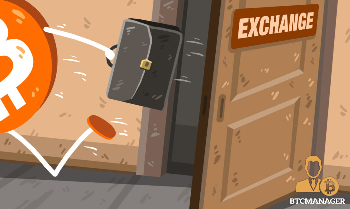 Bitcoin Running out the door of an Exchange