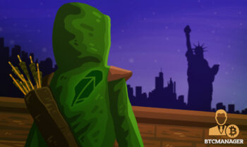 Robin Hood Admiring New York's Statue of Liberty
