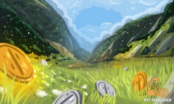 Clean Swiss Valley with Coins in the Grass