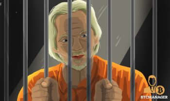 Julian Assange Locked Behind Bars
