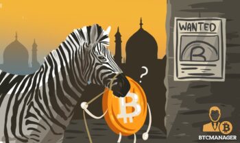 Zebra Standing next to Bitcoin