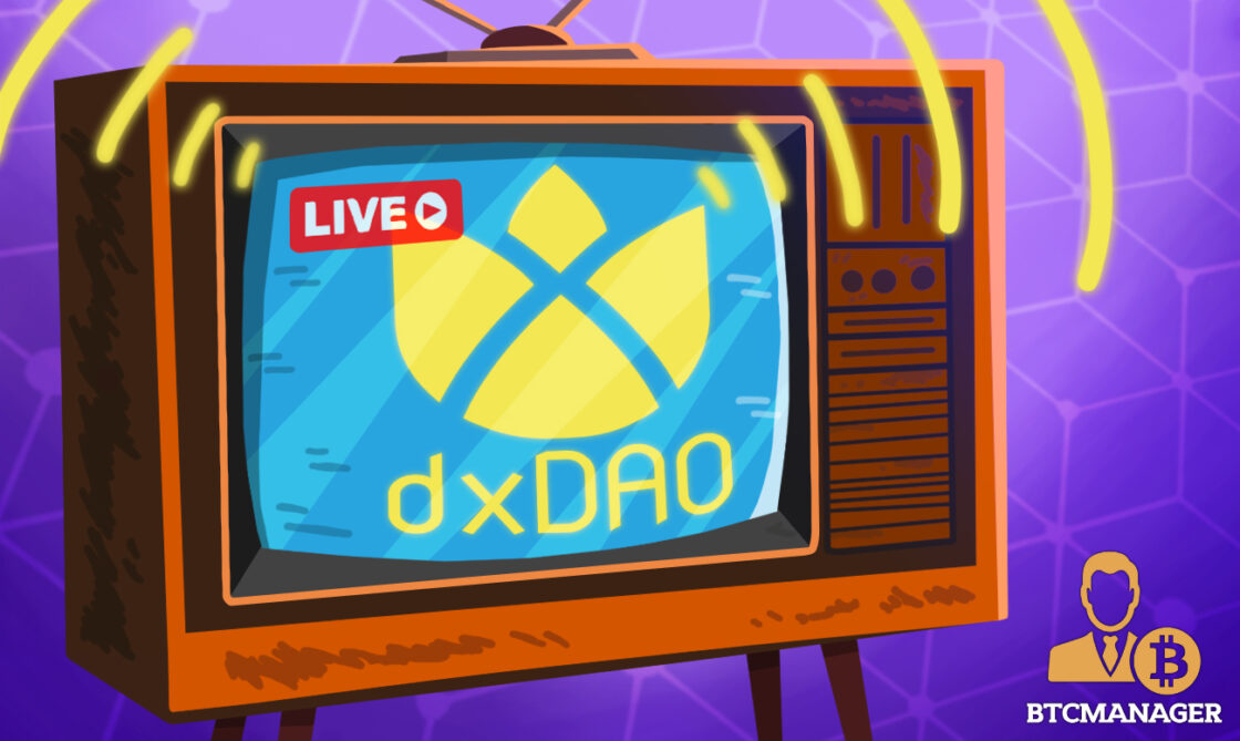 dxDAO Live on TV blue yellow